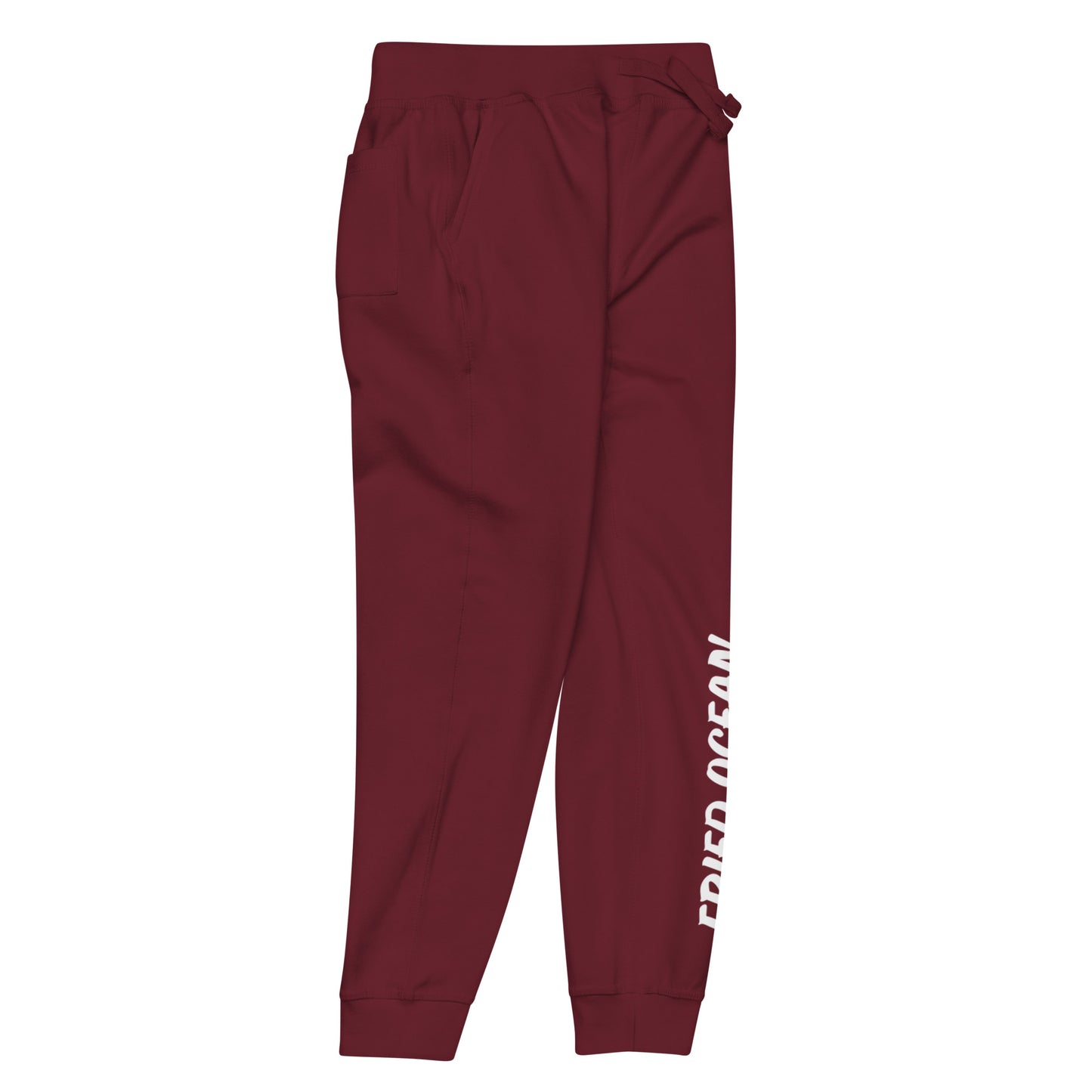 Sweatpants || White on Maroon