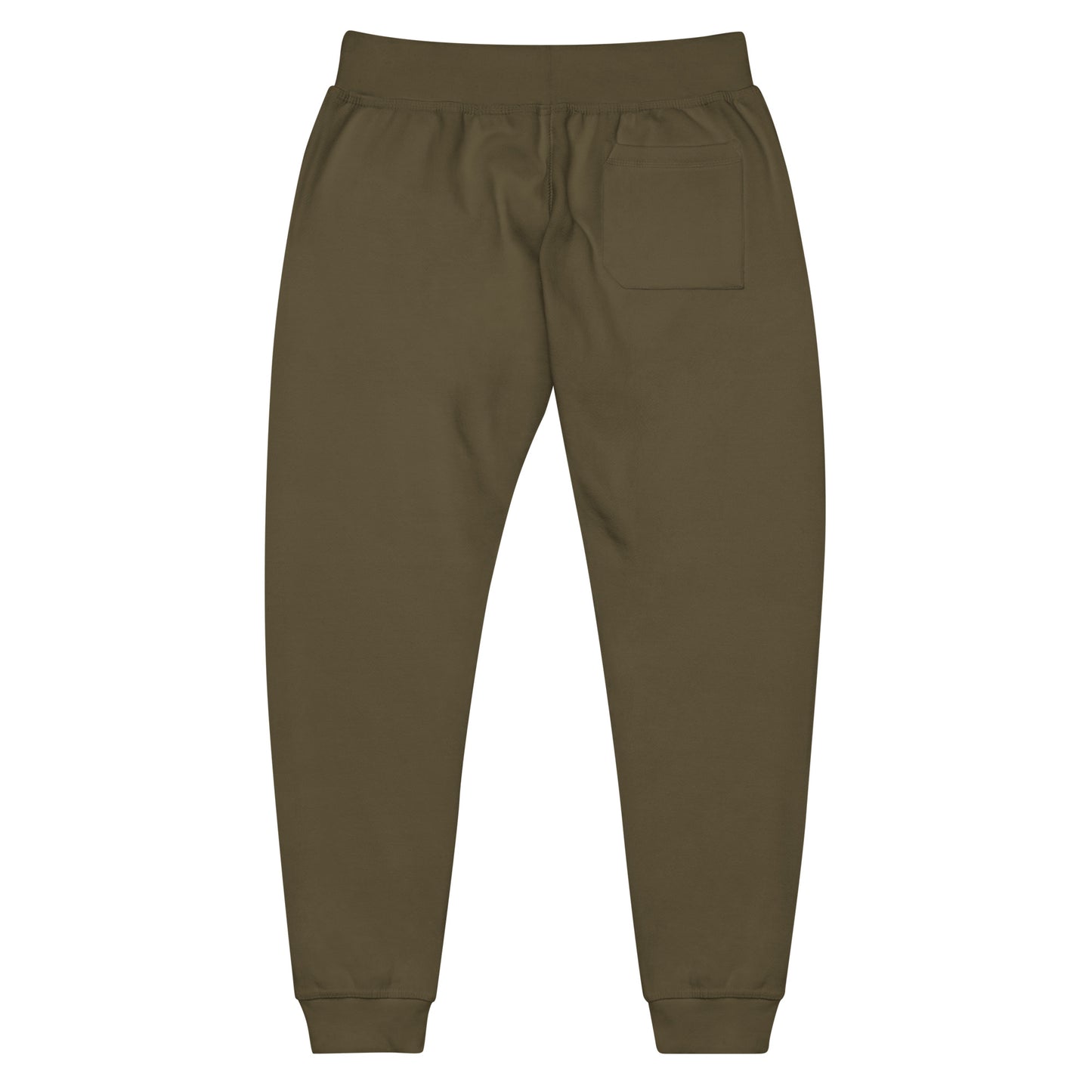 Sweatpants || White on Military Green