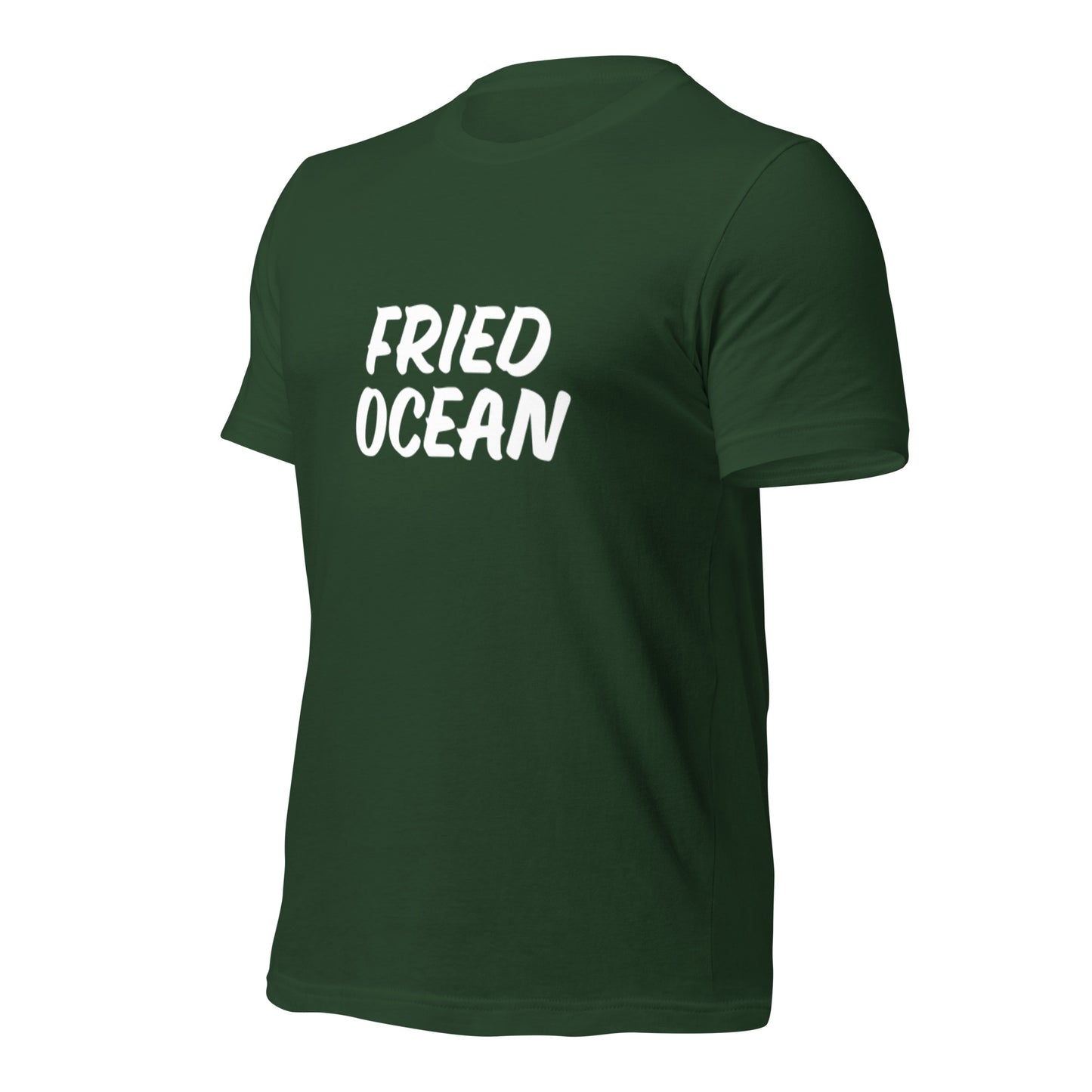 Tee || White on Forest Green